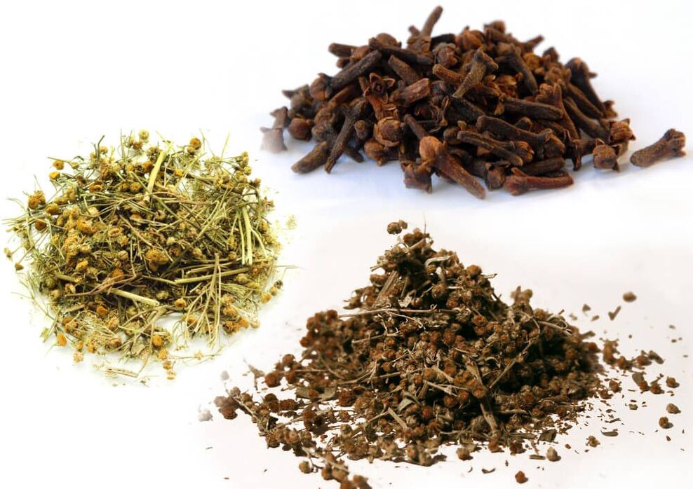 Пелин, вратига и карамфил, за да се отървете от паразити